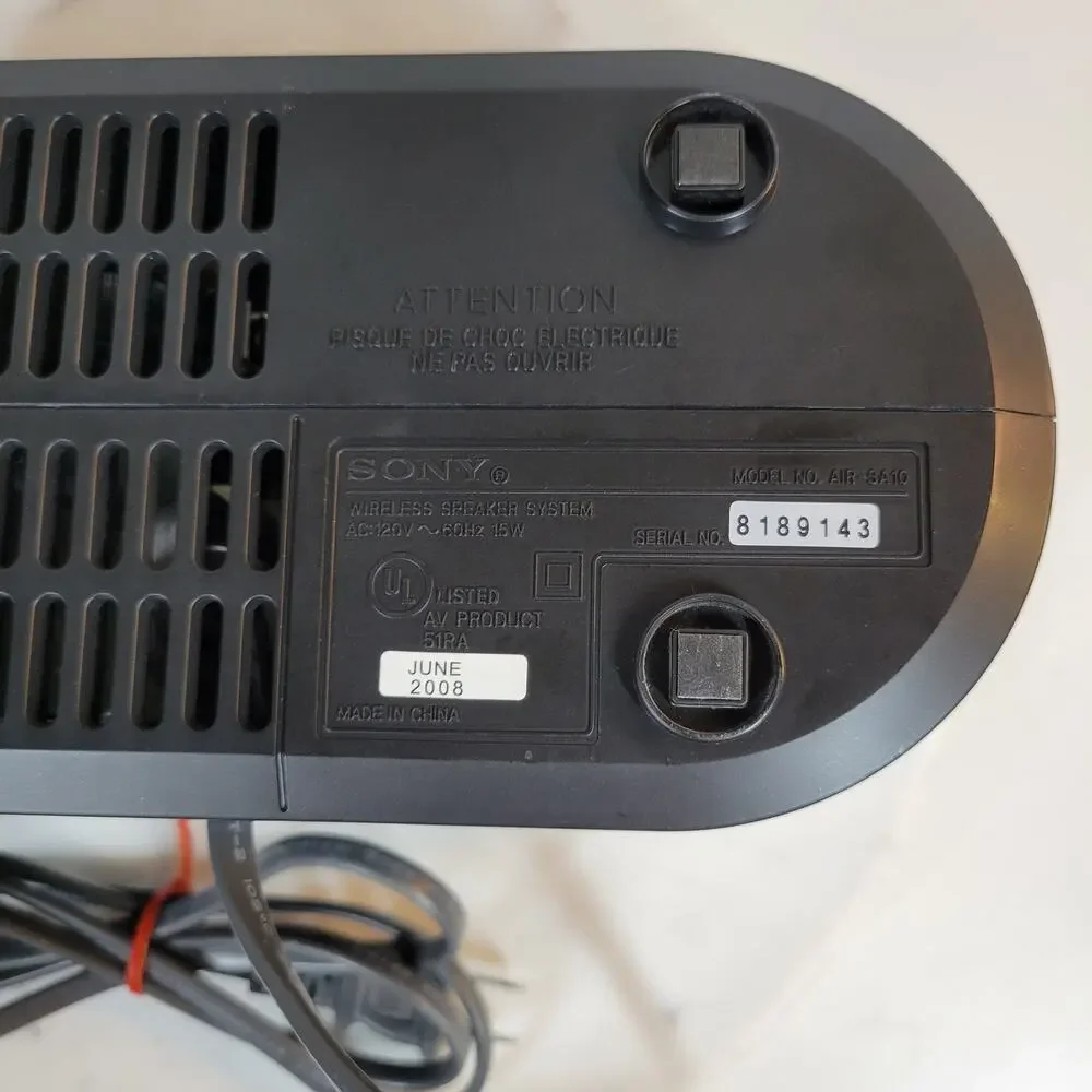 Sony Wireless Speaker System Air-SA10 with Wireless Transceiver EZW-RT10 Tested